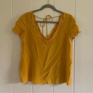 Sezane Annabelle 100% silk top size L/EU 40